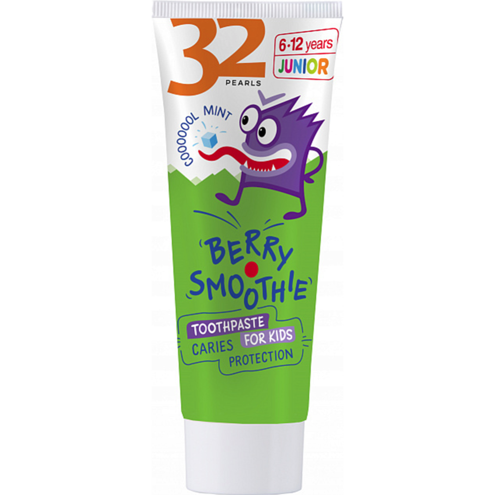 Зубная паста дет­ская «32 жем­чу­жи­ны» Защита от ка­ри­е­са, Berry, 75 г