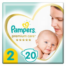 Под­гуз­ни­ки «Pampers» Premium Care  Размер 2, 4-8 кг, 20 шт