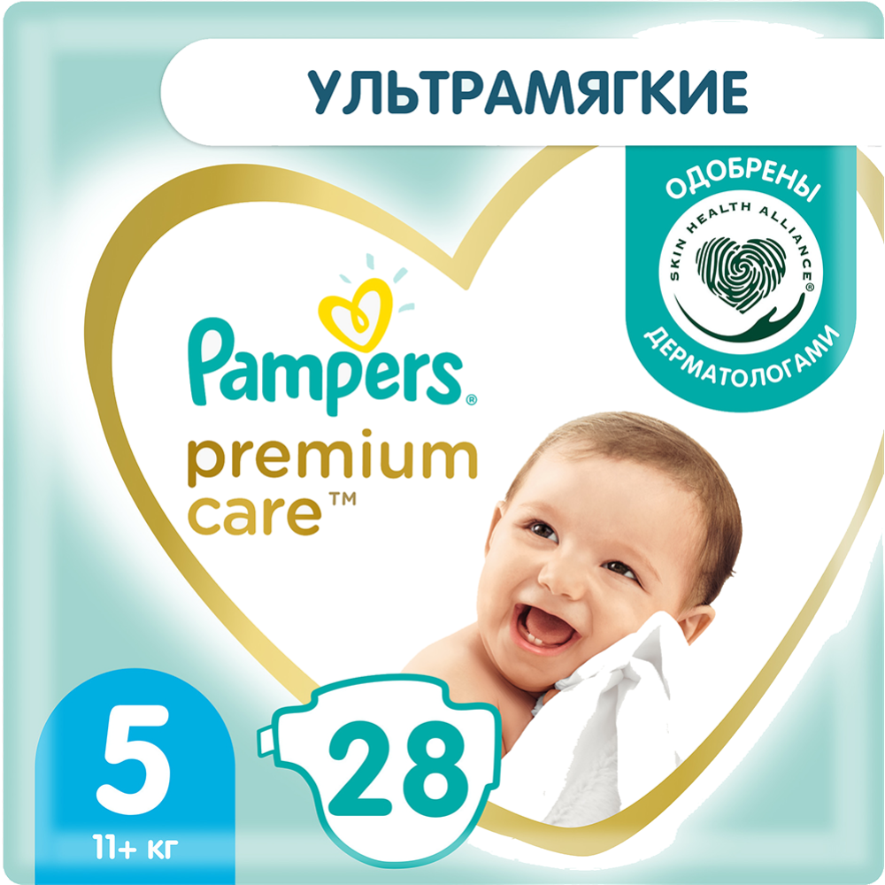 Подгузники детские «Pampers» Premium Care, размер 5, 11-16 кг, 28 шт