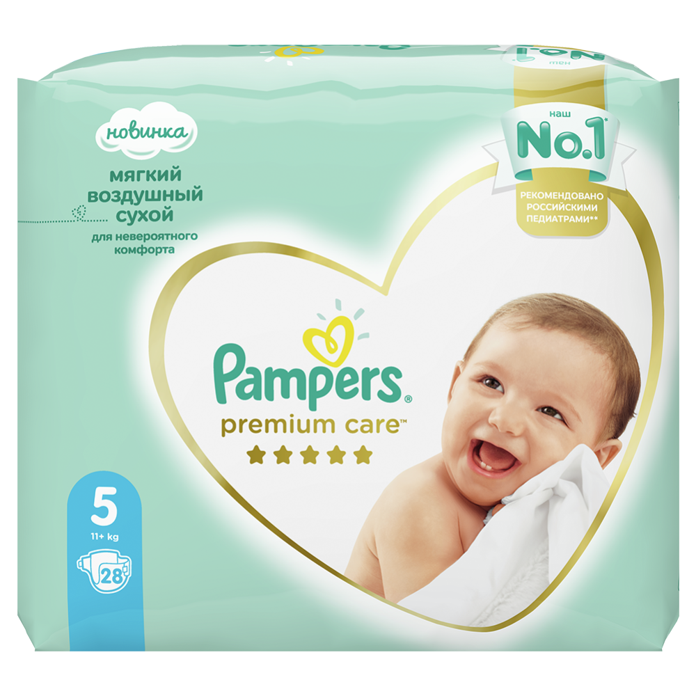 Подгузники детские «Pampers» Premium Care, размер 5, 11-16 кг, 28 шт