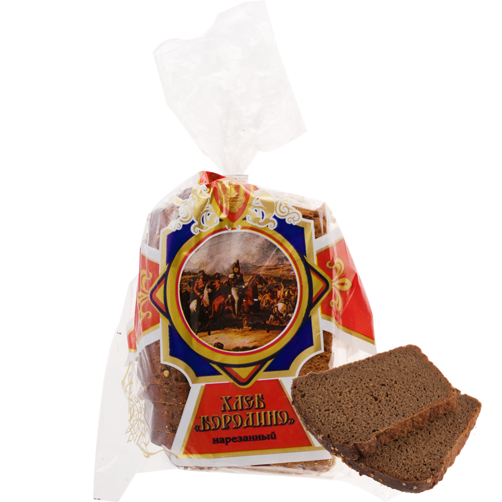 Хлеб «Бородино» нарезанный, 600 г #0