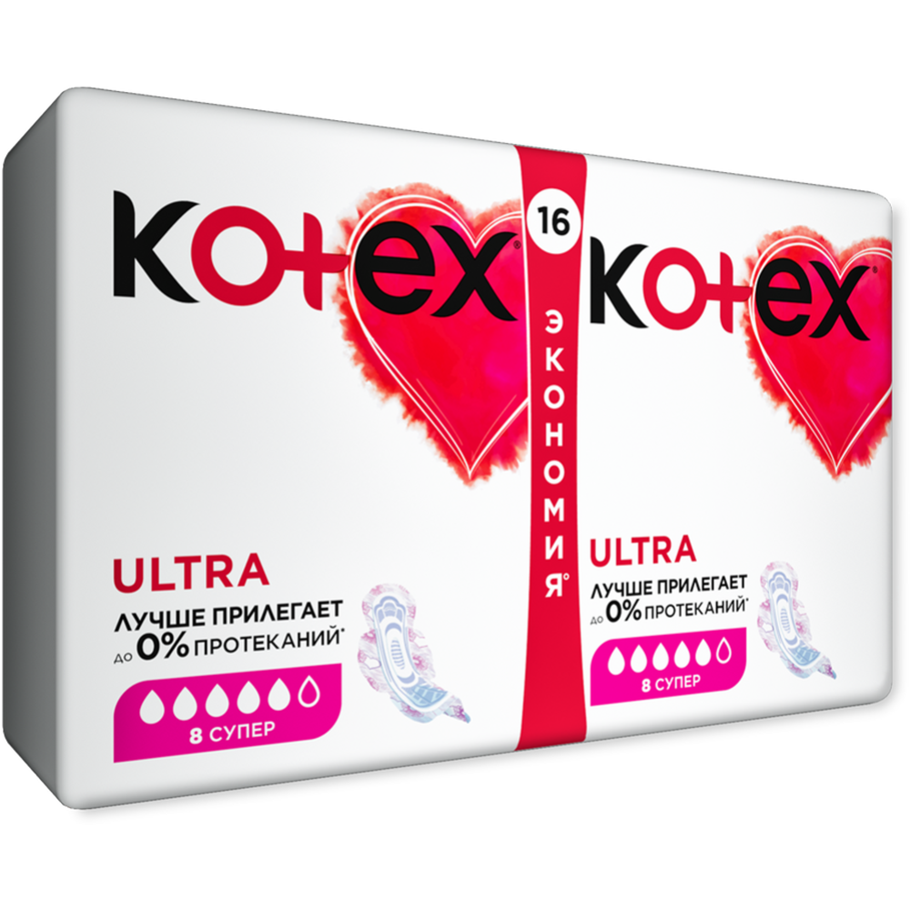 Прокладки женские «Kotex Ultra Super» сеточка 16 шт. #1
