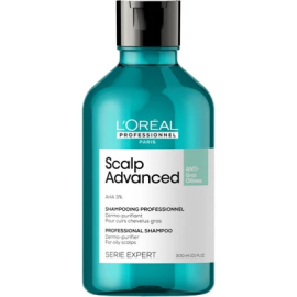 Шампунь LOREAL PROFESSIONNEL Scalp Advanced Serie Expert очищающий для волос склонных к жирности, 300 мл