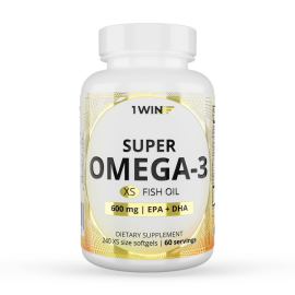 1WIN / Omega-3 30%, XS 600 мг , 240 капсул