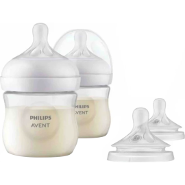 Набор для кормления «Philips Avent» SCS100/12, бутылочка для кормления 125 мл+соска, 4 предмета