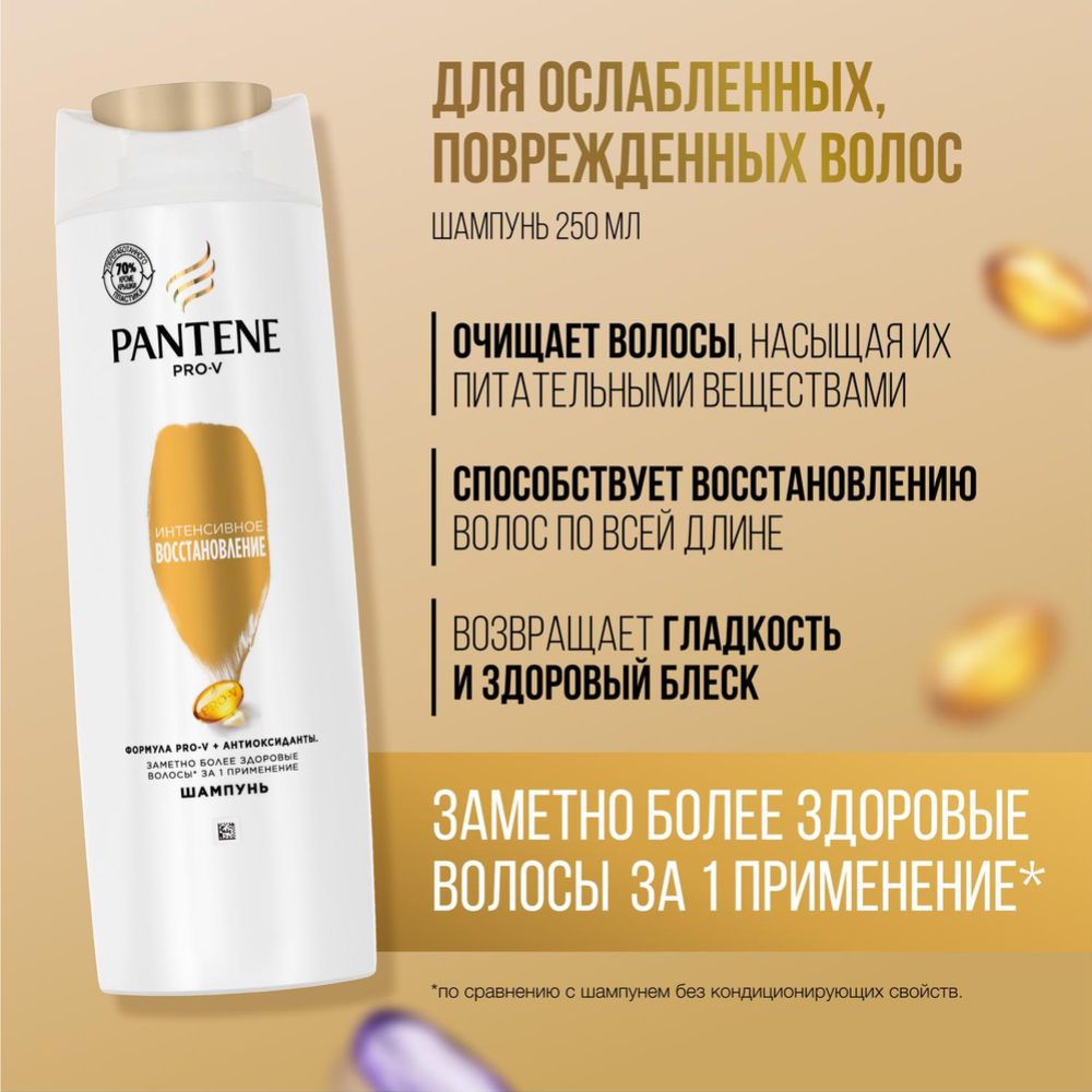 Подарочный набор «Pantene» Pro-V Интенсивное восстановление, шампунь + бальзам-ополаскиватель, 250+200 мл #2