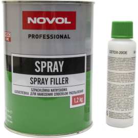 Шпатлевка «Novol» Spray, 1201, с разбавителем, 1.2 кг