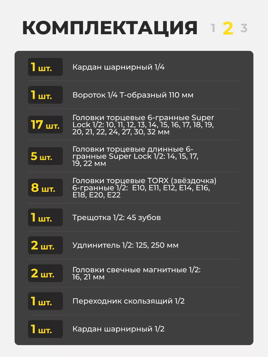 Универсальный набор инструментов 128 предметов BERGER BG128-1214