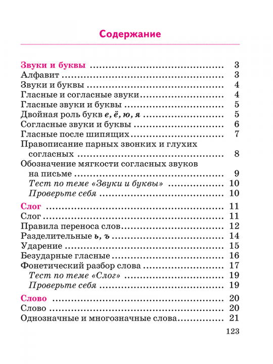 Русский язык в таблицах и схемах с мини-тестами. Курс начальной школы