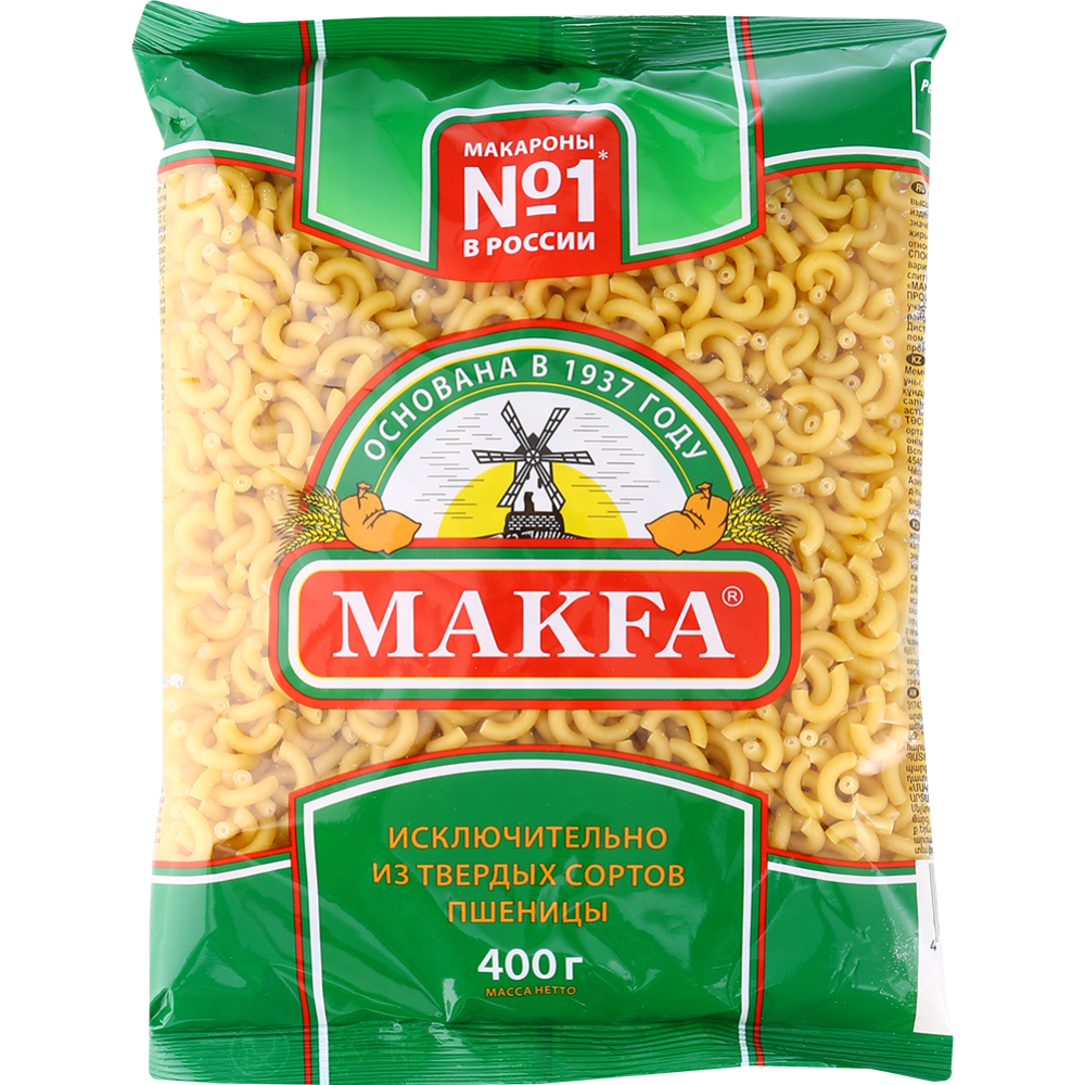 Макаронные изделия «Makfa» рожки, 400 г #0