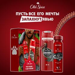 По­да­роч­ный набор «Old Spice» Wolfthorn, дез­одо­рант-аэро­золь + гель для душа 3в1, 150+250 мл