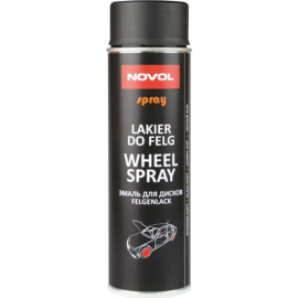 Лак для дисков «Novol» Wheel Spray, Черный Матовый, 34122, 500 мл