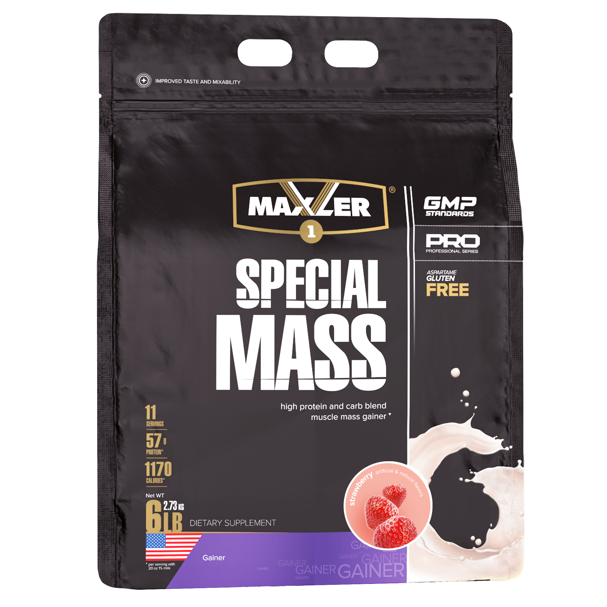 Гейнер Maxler Special Mass Gainer 2720 г - Strawberry