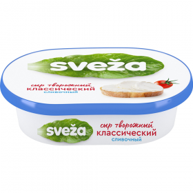 Сыр тво­рож­ный «SVEZA» сли­воч­ный, 60%, 150 г