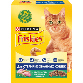 Корм для кошек «Friskies» кролик и овощи, для стерилизованных, 300 г