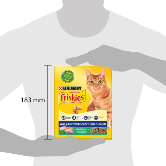 Корм для кошек «Friskies» кролик и овощи, для стерилизованных, 300 г