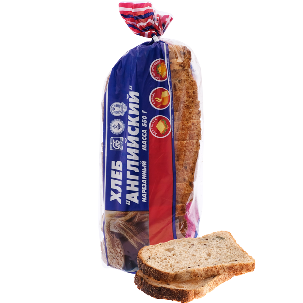 Хлеб «Английский» нарезанный, 550 г #0