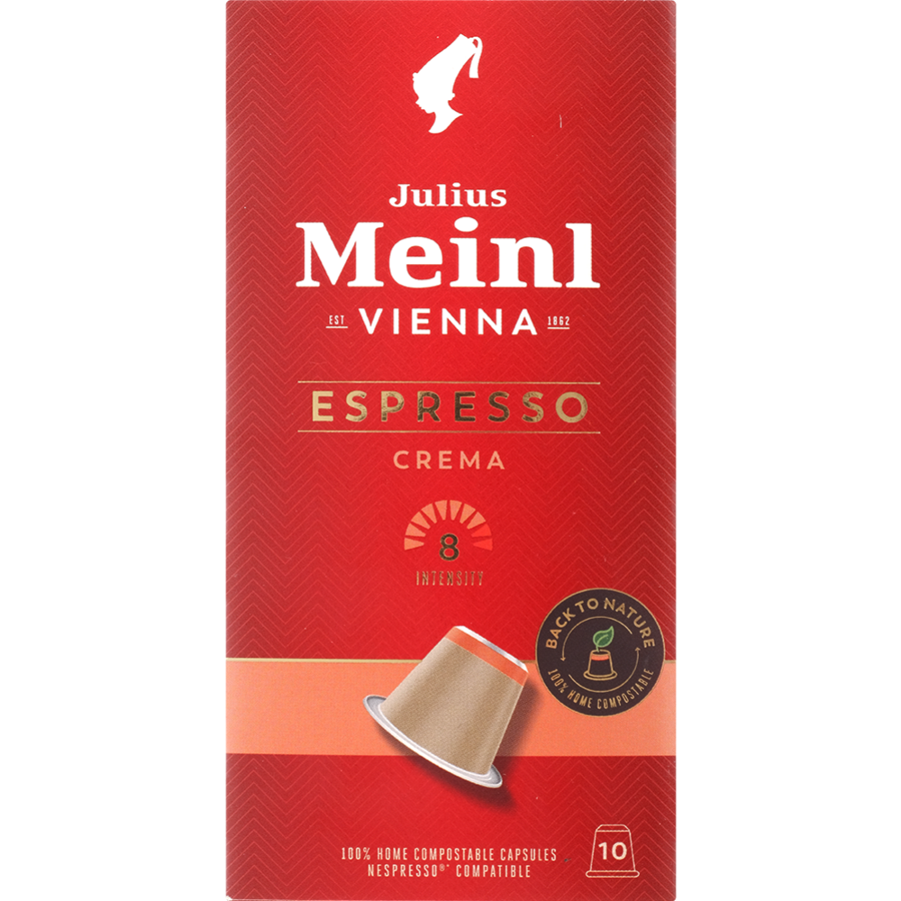 Кофе в кап­су­лах «Julius Meinl» Espresso Crema Bio, 10х5.6 г