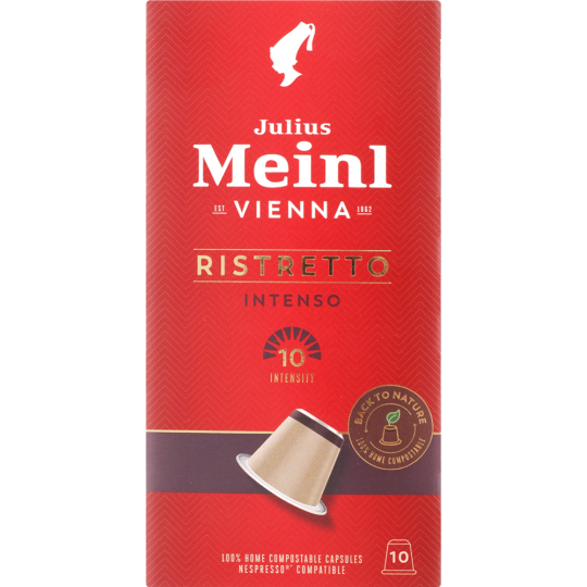 Кофе в капсулах «Julius Meinl» Inspresso Biodegradable Ristretto Intenso Bio, 10х5.6 г