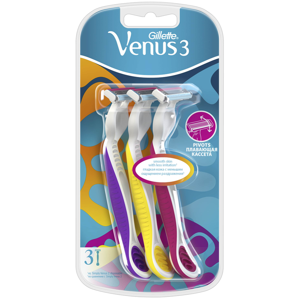 Одноразовая женская бритва «Gillette Venus» 3, 3 шт