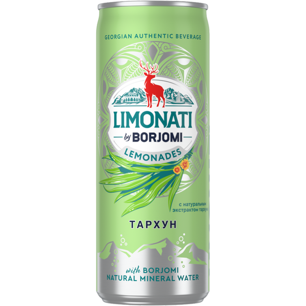 Гру­зин­ский ли­мо­над «Limonati by Borjomi» тархун, 0.33 л