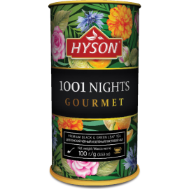 Чай черный и зеленый «Hyson» 1001 Ночь, листовой, 100 г