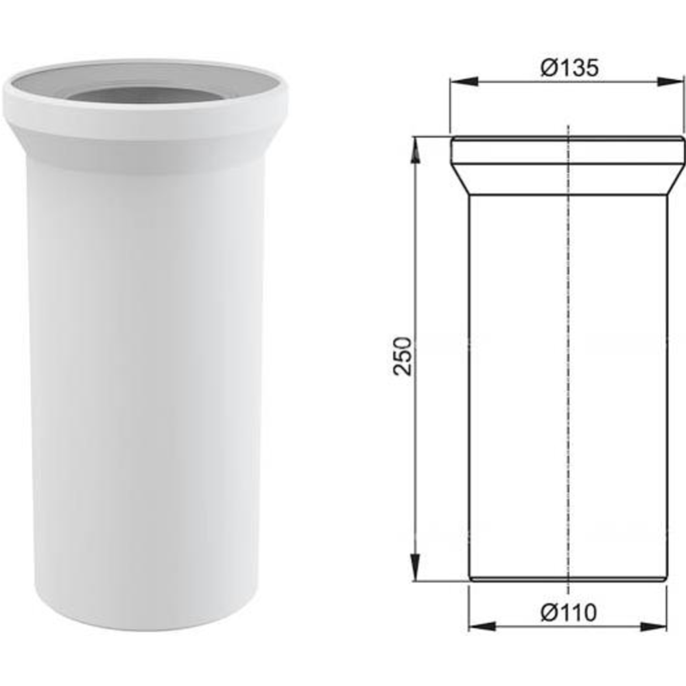 Картинка товара Насадка для унитаза «Alcaplast» A91-250-BL-01