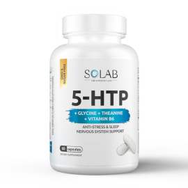 SOLAB / 5-HTP с глицином, теанином и витамином В6, 60 капсул