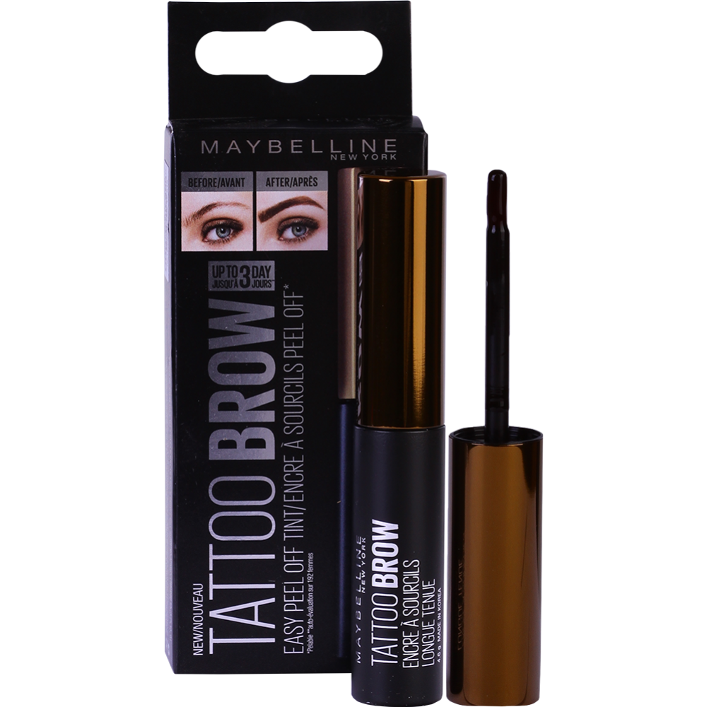 Тинт для бровей «Maybelline» Tattoo Brow, светло-коричневый.