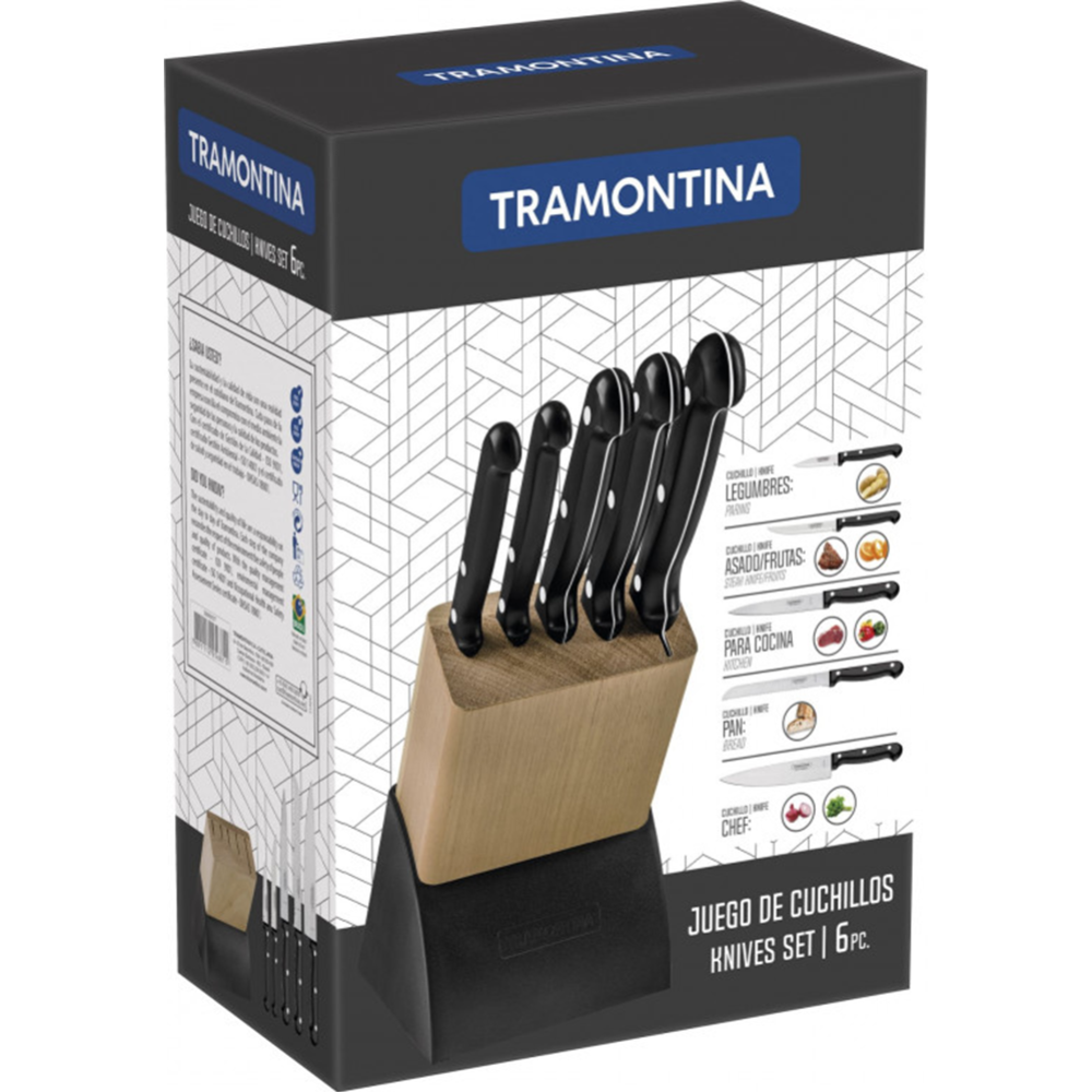 Набор кухонных ножей «Tramontina» Ultracorte, 23899077, 5 шт