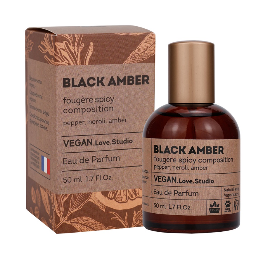 Парфюмерная вода Vegan Love Studio Black Amber- 50ml Unisex