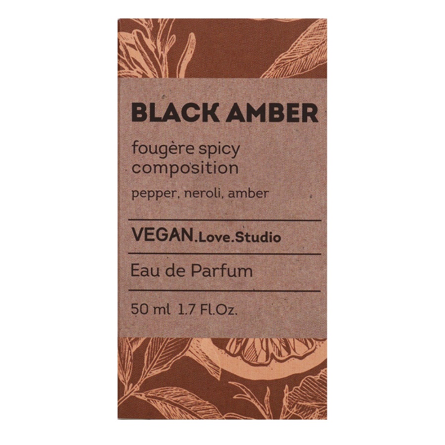 Парфюмерная вода Vegan Love Studio Black Amber- 50ml Unisex