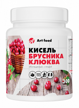 КИСЕЛЬ "БРУСНИКА-КЛЮКВА", 300 Г