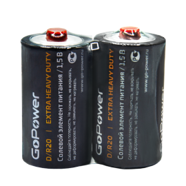 R20/D элемент питания GoPower Extra Heavy Duty (2 шт.)