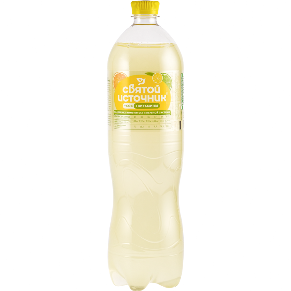 На­пи­ток га­зи­ро­ван­ный «Свя­той Ис­точ­ни­к» со вкусом лимон-цитрус, 1.5 л