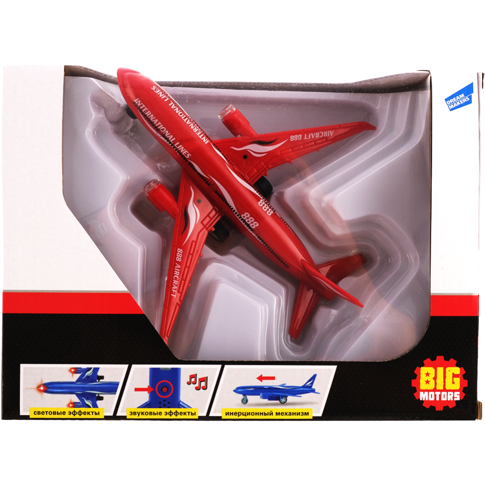 Игрушка «Big Motors» Самолет, красный, арт. F1611