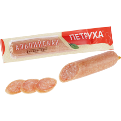 Кол­ба­са сы­ро­коп­че­ная «Пет­ру­ха» Аль­пий­ская, высший сорт, 300 г