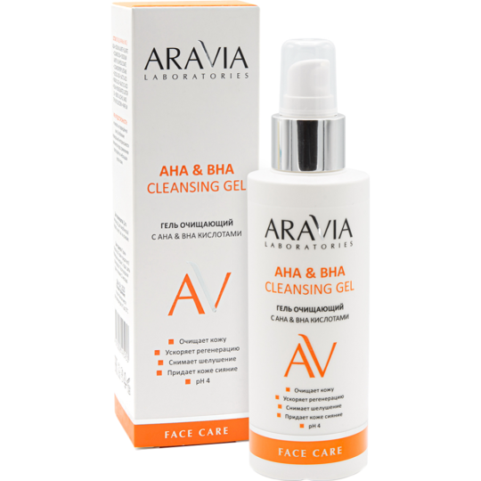 Гель для умывания «Aravia» Laboratories АНА&ВНА Cleansing Gel, 150 мл