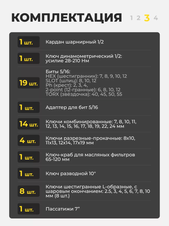 Универсальный набор инструментов Berger «КЁЛЬН» BG141-1214 (141 предмет)