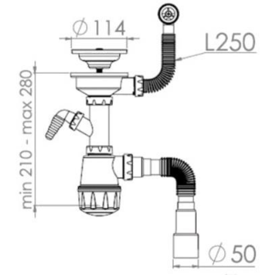 Сифон «AV Engineering» AVE129777