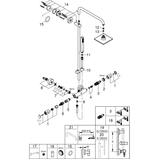 Душевая система «Grohe» Euphoria System, 27932000