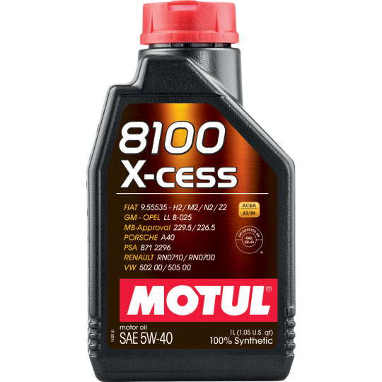 Масло моторное синтетическое MOTUL 8100 X-CESS 5W40