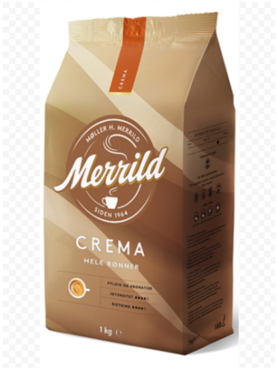 Кофе в зернах Merrild crema 1кг