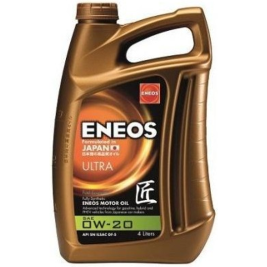 Масло моторное «Eneos» 0W20 Ultra, EU0021301N, 4 л