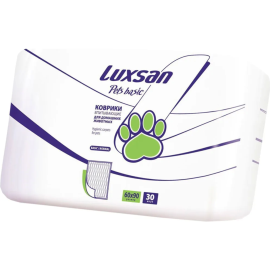 Пеленки для животных «Luxsan» Basic, 60х90 см, 30 шт