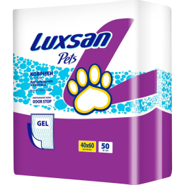 Пеленки для животных «Luxsan» Premium Gel, 40х60 см, 50 шт