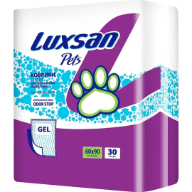Пеленки для животных «Luxsan» Premium Gel, 60х90 см, 30 шт