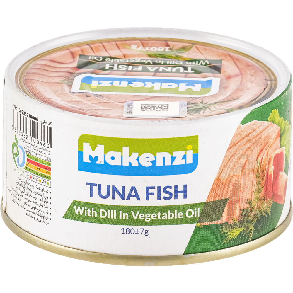 Консервы рыбные «Мakenzi» тунец в растительном масле с укропом, 180 г