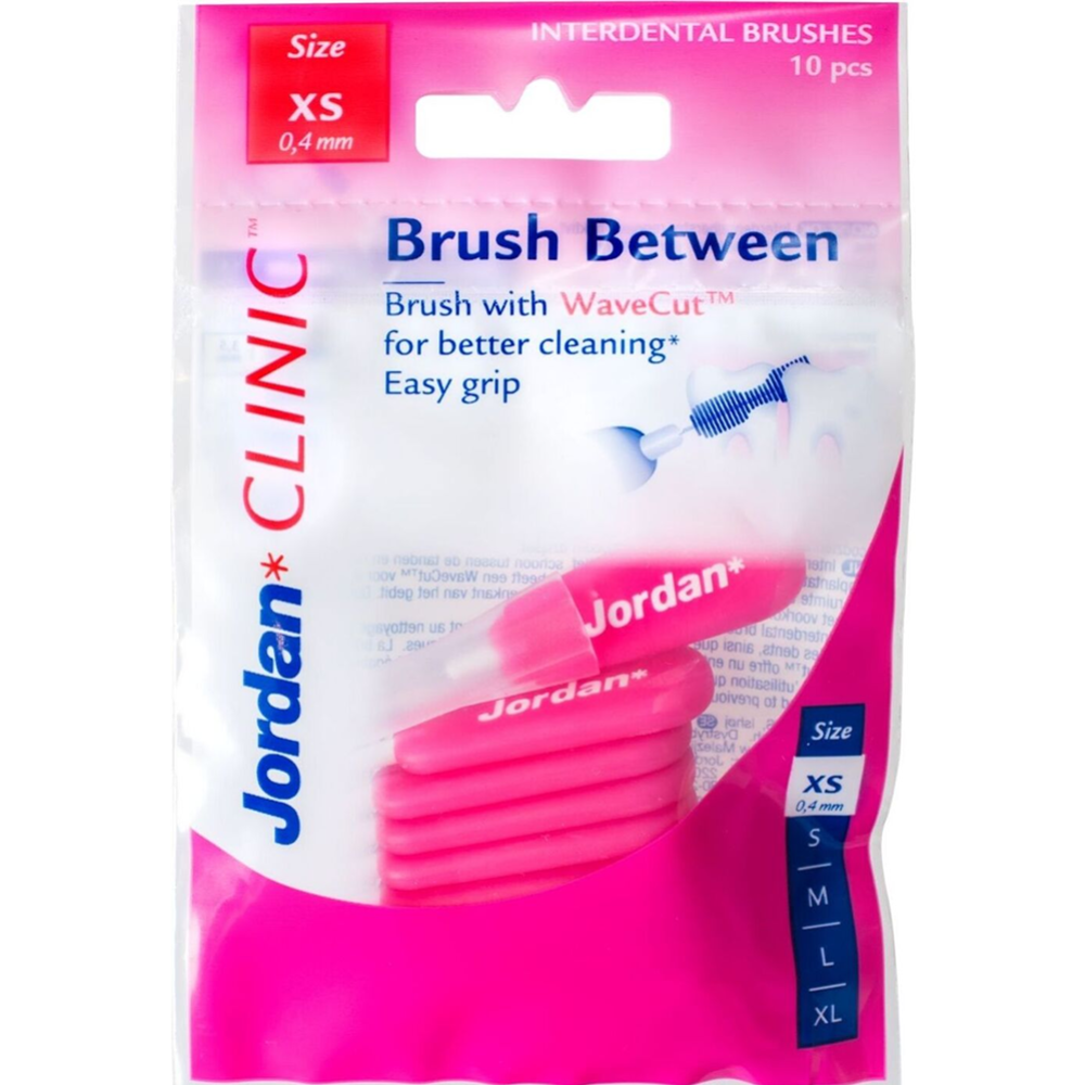 Ершики межзубные «Jordan» Clinic Brush Between, р.XS, 10 шт