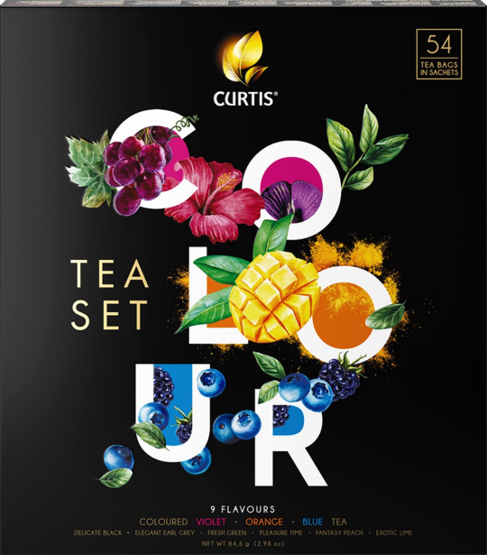 Чайное ассорти Curtis COLOUR TEA SET 54 сашет